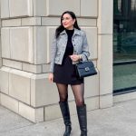 Tweed Texture, Black Layers: A Refined Outfit for Everyday Plans